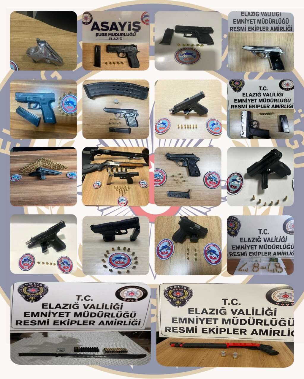 18 adet ruhsatsız silah ele geçirildi