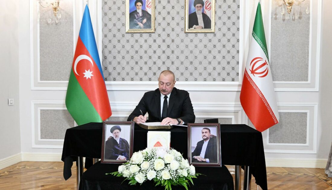 Aliyev’den İran büyükelçiliğine taziye ziyareti