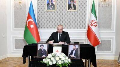 Aliyev’den İran büyükelçiliğine taziye ziyareti