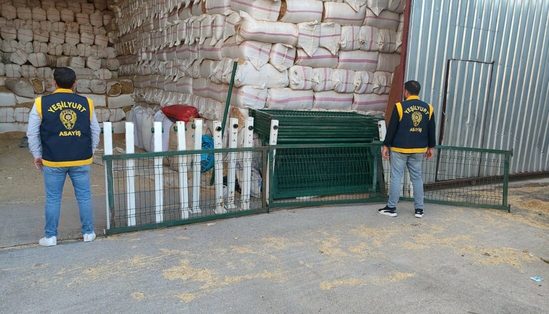 Kamu kurumundan demir çit çalan hırsızlar yakalandı