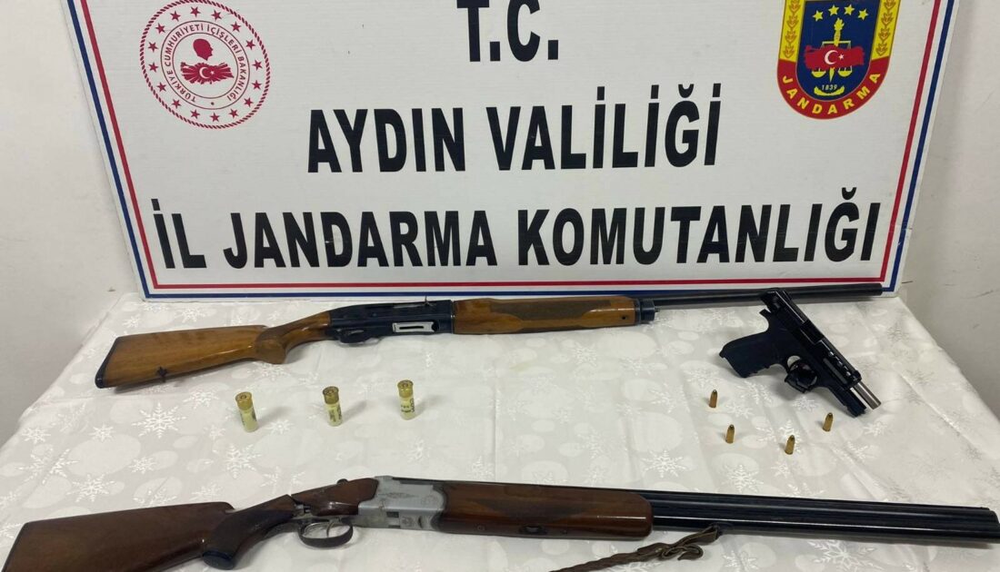 Ruhsatsız tabanca ve av tüfeği ele geçirildi