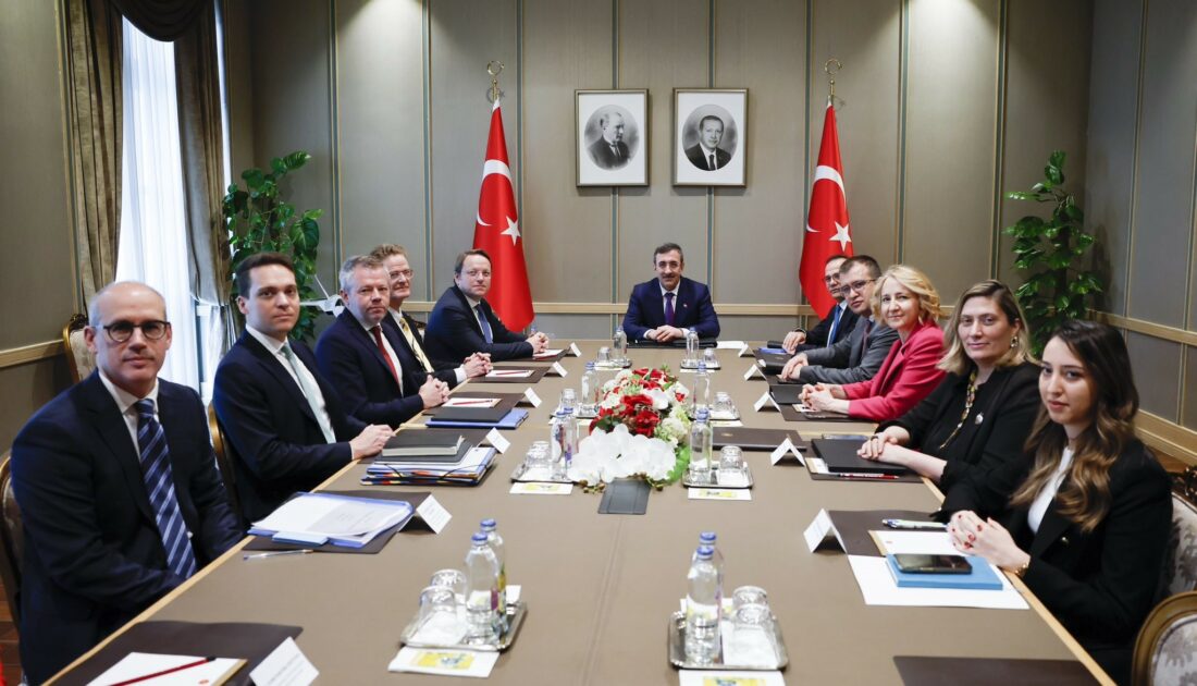 Cumhurbaşkanı Yardımcısı Yılmaz, AB Komşuluk ve Genişlemeden Sorumlu Komiseri Varhelyi ile görüştü Cumhurbaşkanı Yardımcısı Yılmaz, AB Komşuluk ve Genişlemeden Sorumlu Komiseri Varhelyi ile görüştü