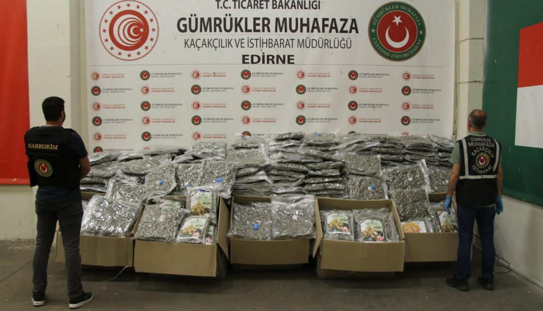 Edirne’de uyuşturucu operasyonu: 370 kilogram esrar ele geçirildi