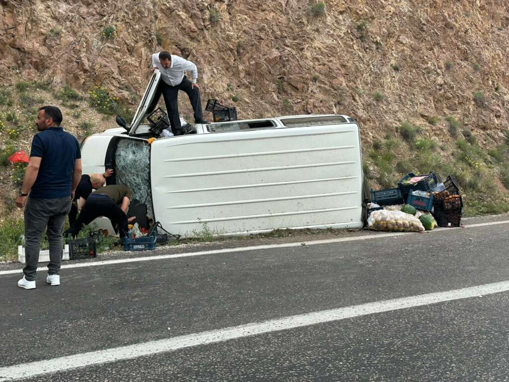 Erzincan’da trafik kazası: 1 yaralı
