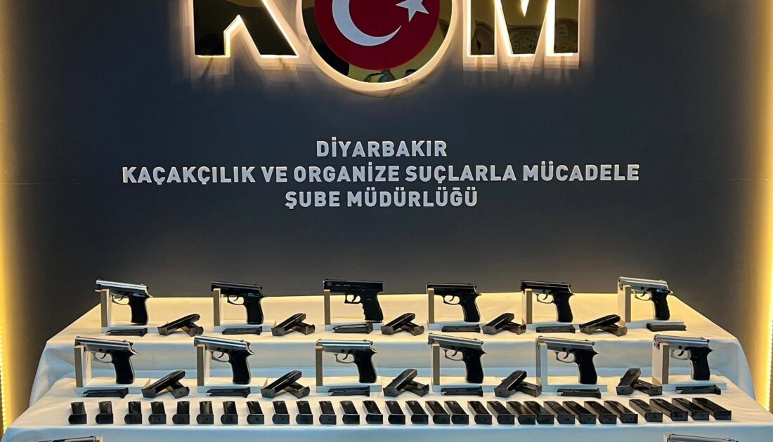 Salça kovaları içinden 14 adet tabanca ele geçirildi