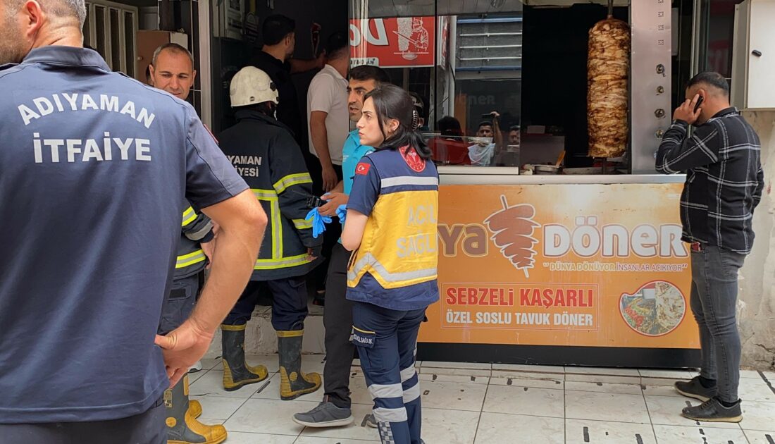 İş yerinde çıkan yangında 2 kişi dumandan etkilendi