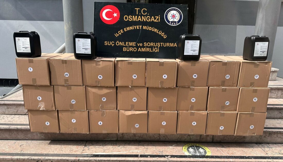Bursa’da kaçak alkol operasyonu