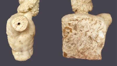 Aspendos Antik Kenti’nde Roma dönemine ait iki heykel keşfedildi