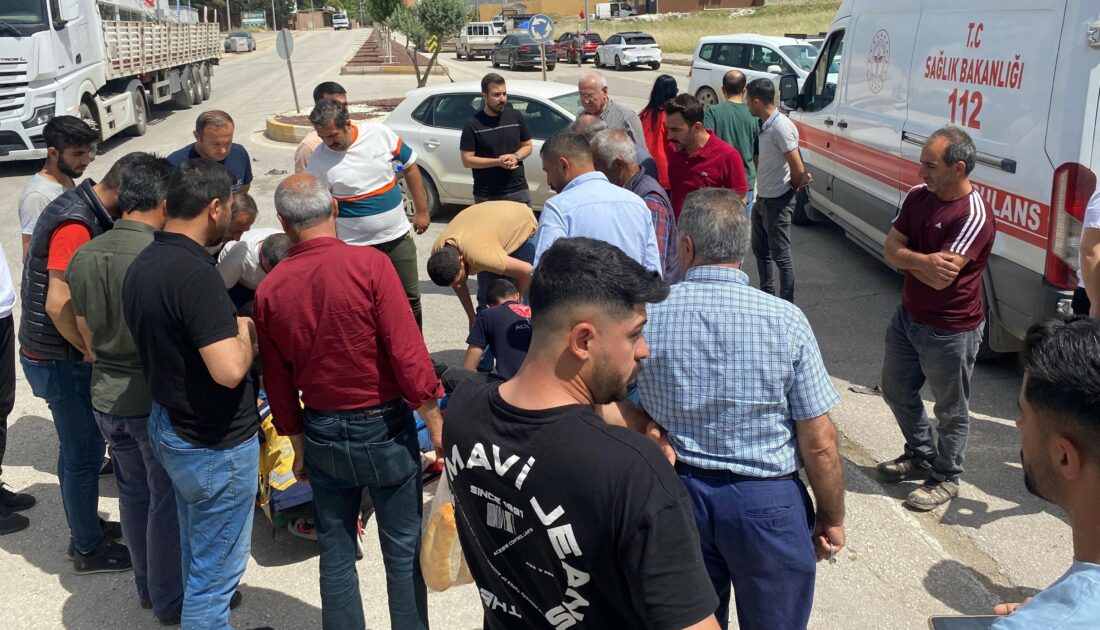 Otomobil ile motosiklet çarpıştı: Yaralı var