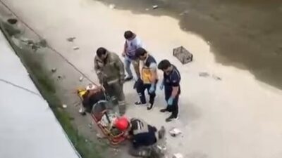 Bursa’da bir kişi dereye düştü