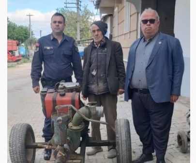 Bursa’da tarladan su motoru çalan hırsızlar yakalandı