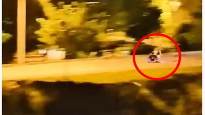 Bursa’da polis ile motosiklet kovalamacası kamerada