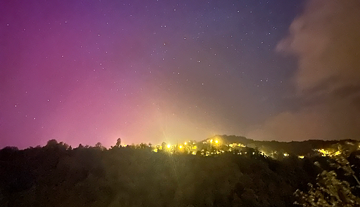 Kuzey Işıkları Rize’nin Pazar ilçesinde de görüldü