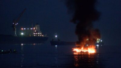 Hırvatistan’da marinadaki 22 tekne alev alev yandı