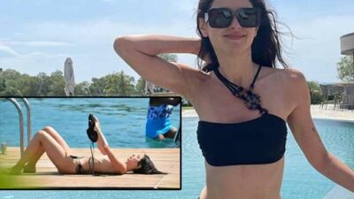 Nesrin Cavadzade’den tatil pozları