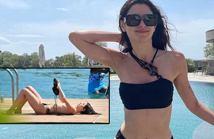 Nesrin Cavadzade’den tatil pozları