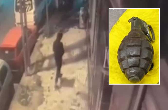 Tekstil atölyesine el bombası attılar