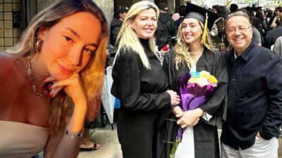Ünlü çiftin gurur günü… Kızları üniversiteden mezun oldu
