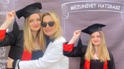 Hilal Özdemir’in kızı liseden mezun oldu