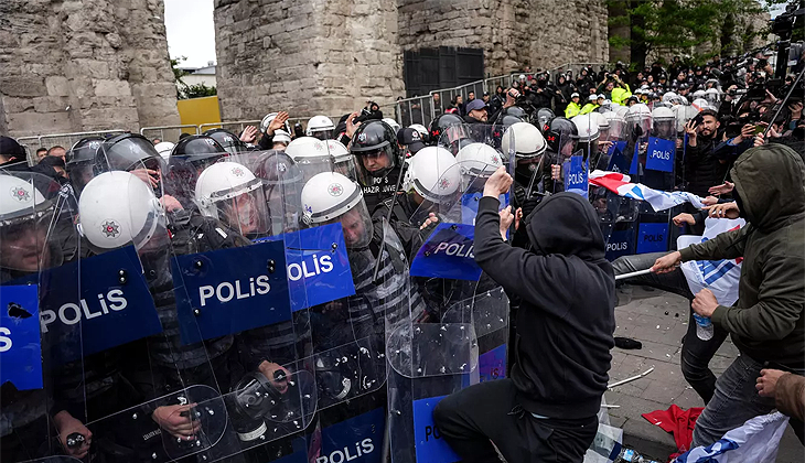 1 Mayıs kutlamalarında 28 polis memuru yaralandı