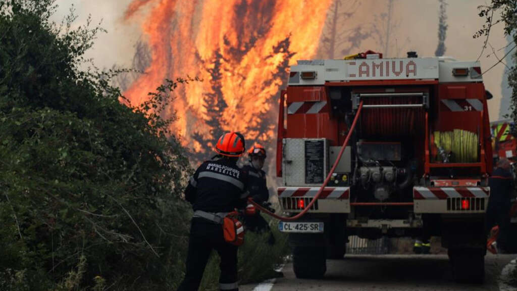 Yunan Adaları’nda yangın