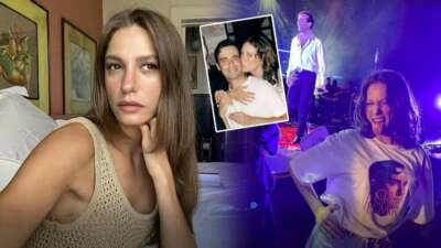 Serenay Sarıkaya sevgilisi Mert Demir’i Harbiye konserinde yalnız bırakmadı