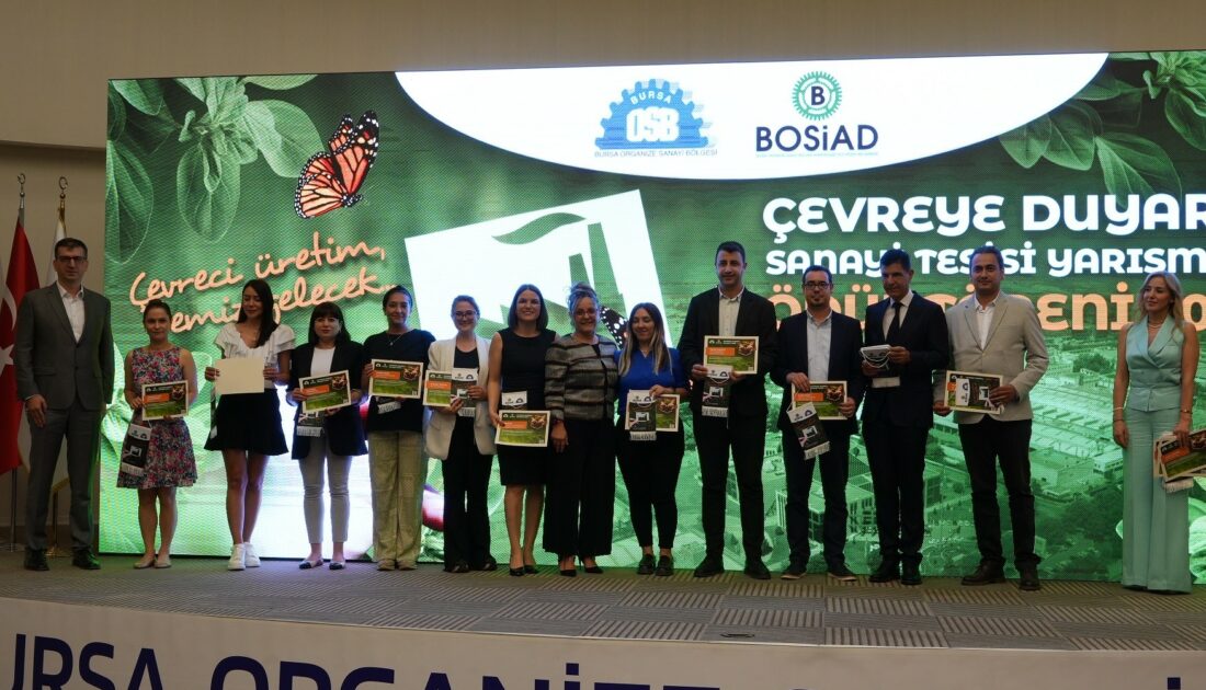 Bursa’da çevre duyarlı fabrikalar ödüllendirildi
