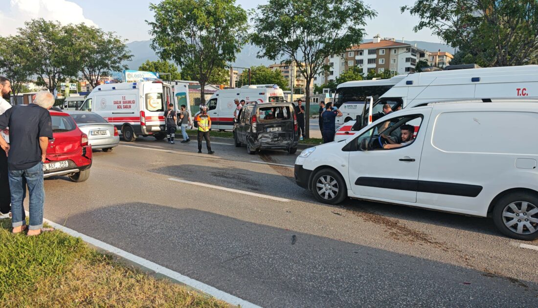 Bursa’da zincirleme kaza: 4 yaralı