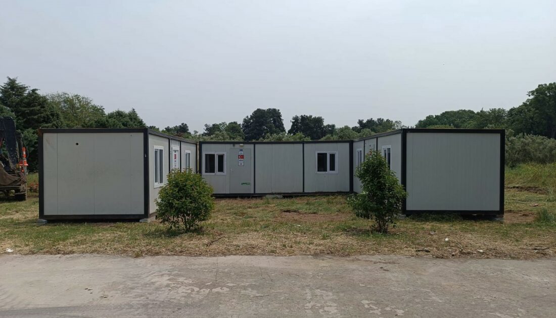 Deprem konteynerleri Gemlik’e geri getirildi