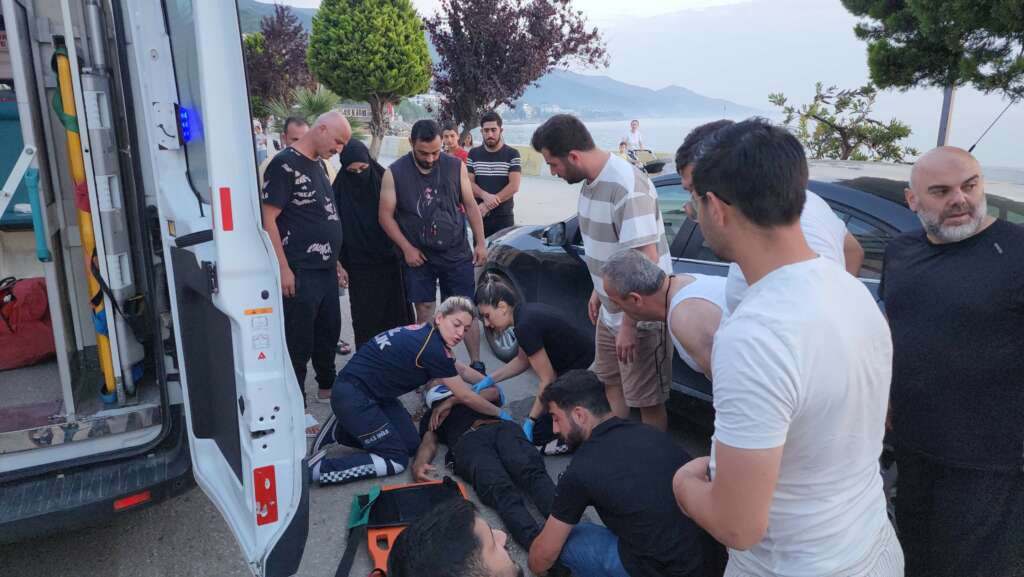 Yalova’da motosikletten düşen sürücü yaralandı Yalova’da motosikletten düşen sürücü yaralandı