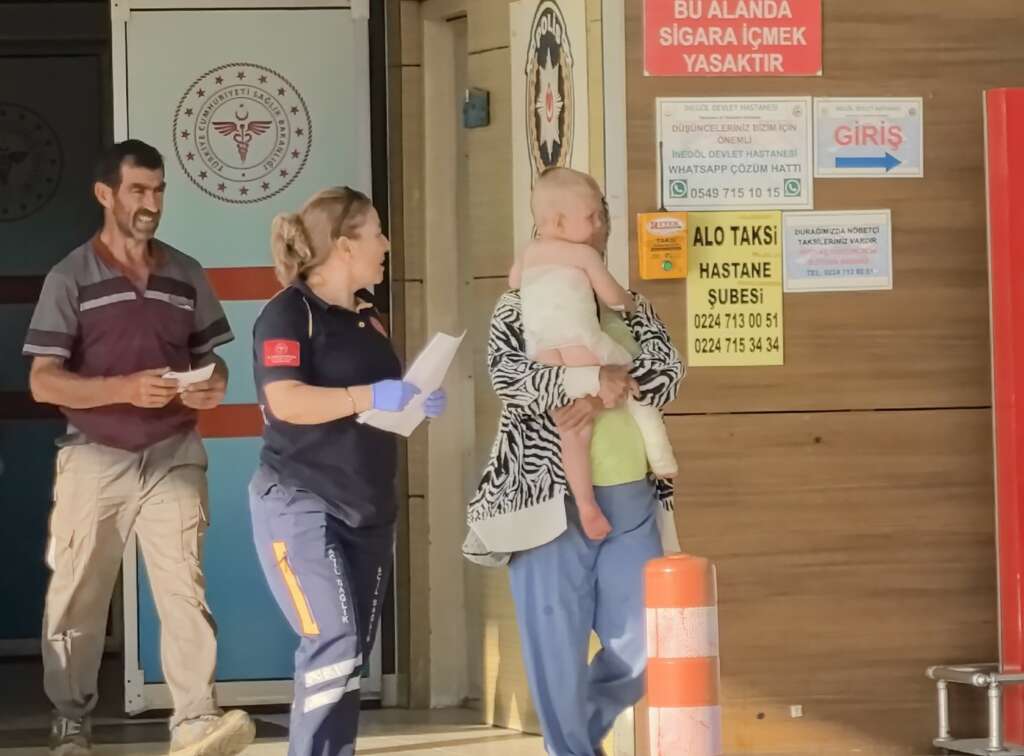 Bursa’da 1,5 yaşındaki çocuğun üzerine kaynar su döküldü