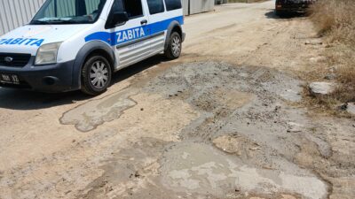 Gemlik’te atık betonu sokağa dökenlere ceza