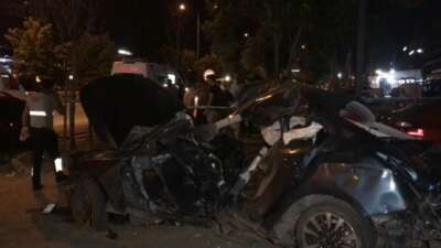 Bursa’da yarış kazası! Otomobilde can pazarı yaşandı!