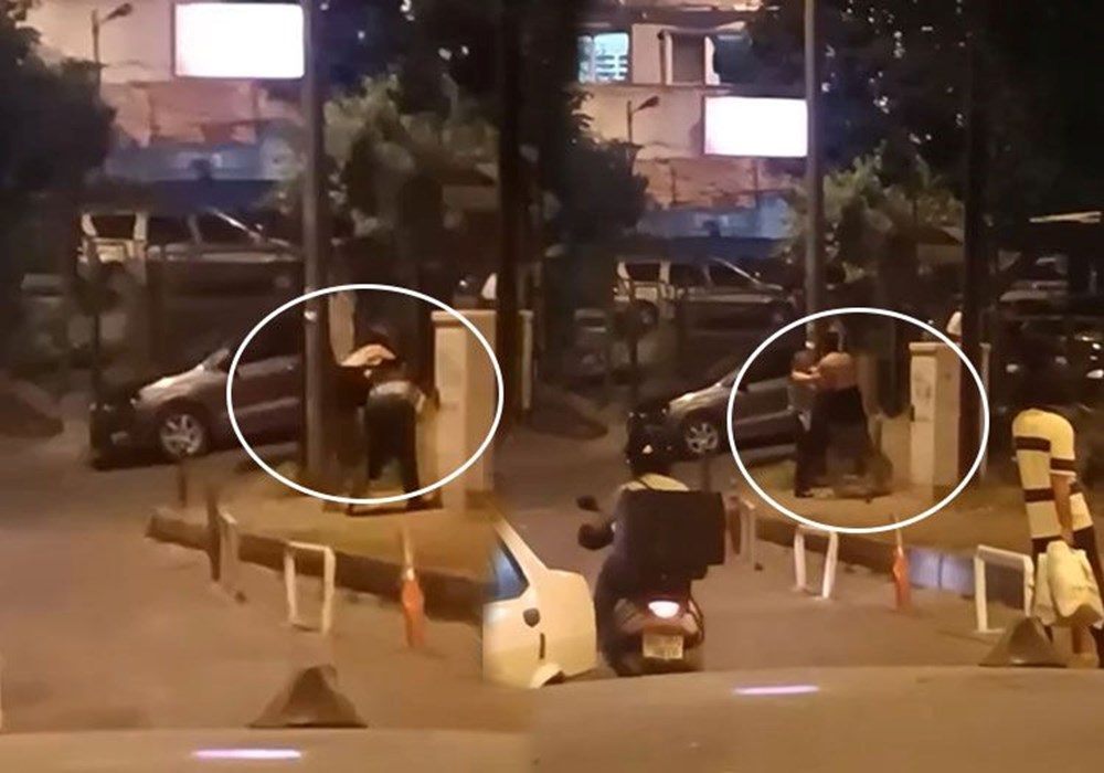 Sokakta sevgilisine saldırdı! “Sanki başka kadın yok”