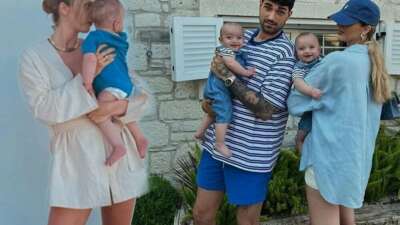 İdo Tatlıses paylaştı: İbrahim Tatlıses ikiz torunlarıyla bir arada