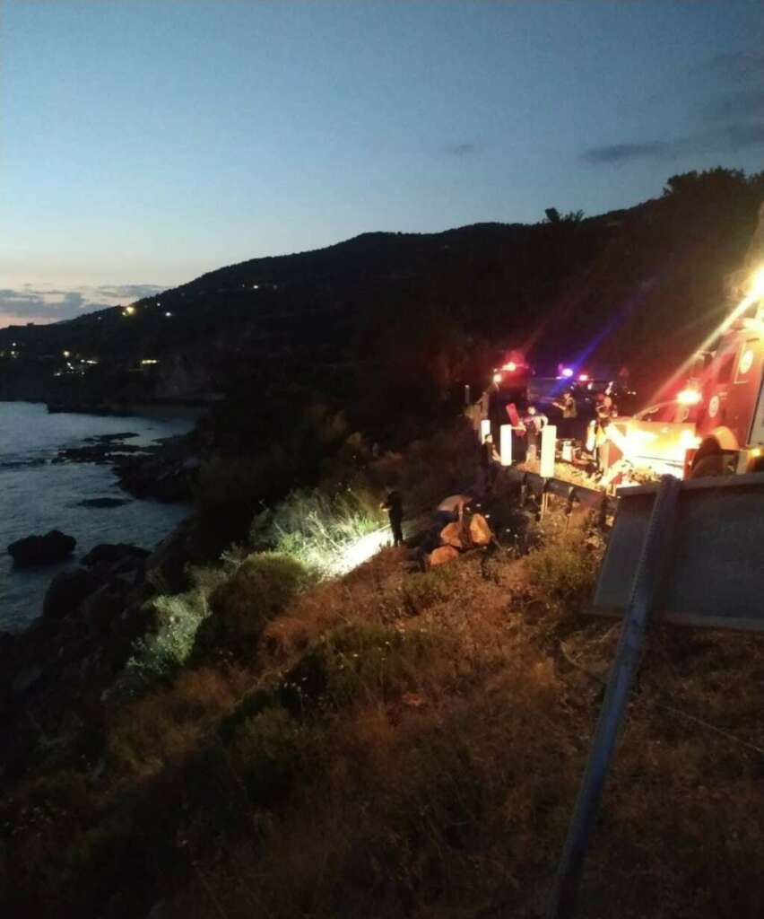 Uçuruma yuvarlanan aracın sürücüsü ağır yaralandı