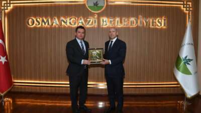 Başkan Aydın, Almanya Hessen eyaleti Bakanı Pentz’i ağırladı