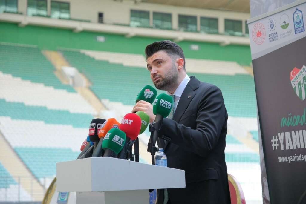 Başkan Çelik’ten sert çıkış, “Bursaspor’un hakkını kimseye yedirmeyiz”