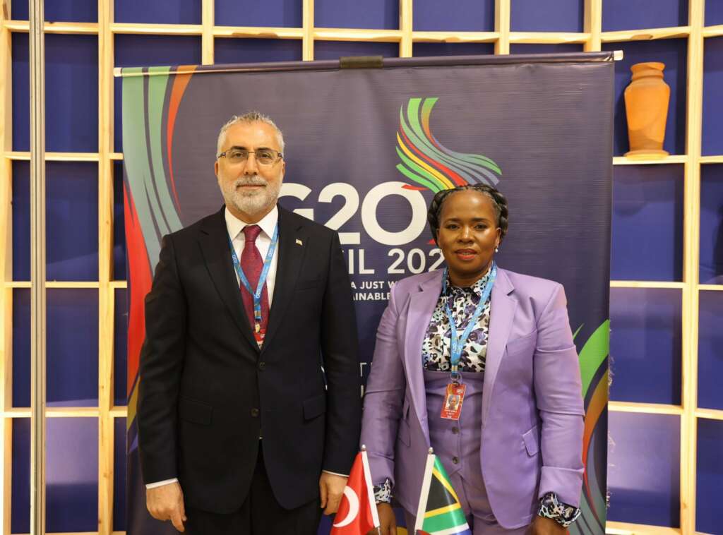 Çalışma ve Sosyal Güvenlik Bakanı , Güney Afrikalı mevkidaşı görüştü