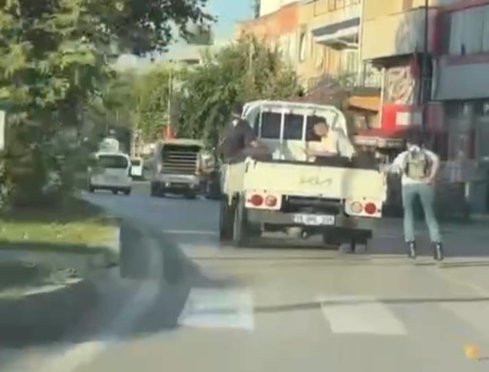 Bursa’da tehlikeli yolculuk