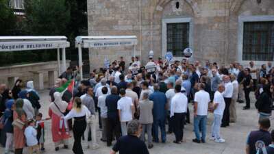 Bursa’da İsrail’e protesto