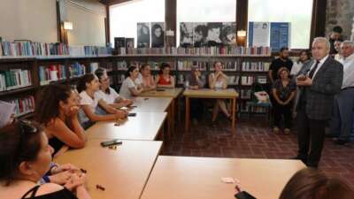 Nilüfer’de Başkan Şadi Özdemir kütüphanede çocuklarla buluştu