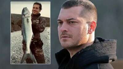 Çağatay Ulusoy balık avında