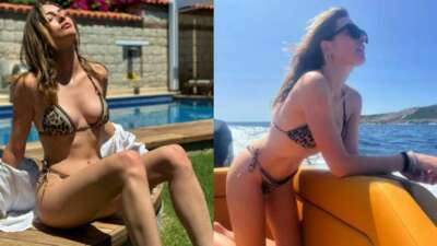 Melis Sezen’den bikinisiyle sere serpe poz