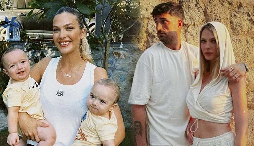 Yasemin Şefkatli’den ikiz oğullarıyla 7. ay pozu