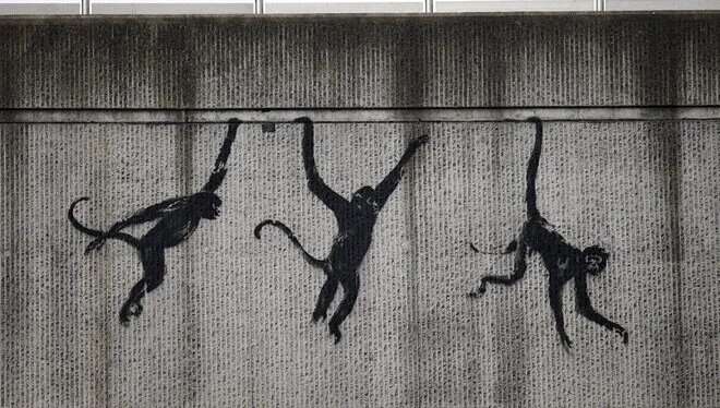 Gizemli sokak sanatçısı Banksy’den 3 günde 3 yeni eser