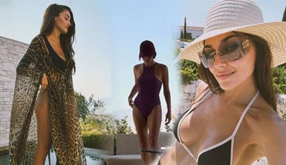 Tatil için Atina’ya giden Hande Erçel’den yeni kareler