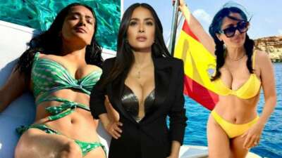 Salma Hayek Ibiza tatilinde