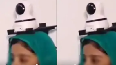 Başında olmadan dışarı çıkamıyor! Babasının fikri