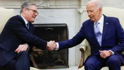 ABD Başkanı Biden ve İngiltere Başbakanı Starmer Beyaz Saray’da görüştü